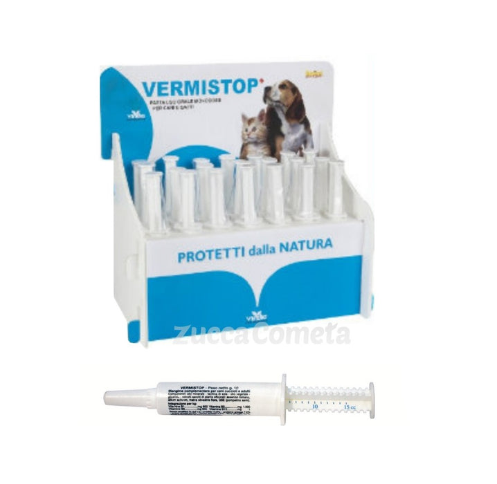 Vermistop per cani e gatti - dosatore con siringa - Viridia