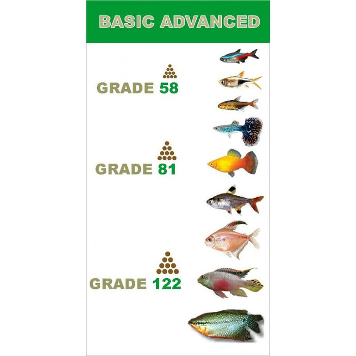 Basic Advanced Grade 58 - mangime per pesci in grani affondanti - Blue Line