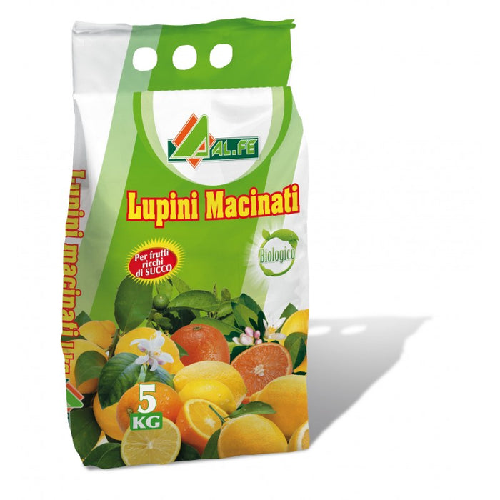 Lupini macinati 5 Kg - per agrumi e piante acidofile - Al.fe