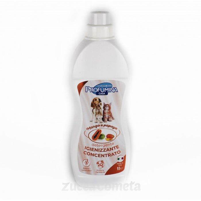 Detergente igienizzante concentrato pavimenti e cucce – Mango e Papaya - Profumina