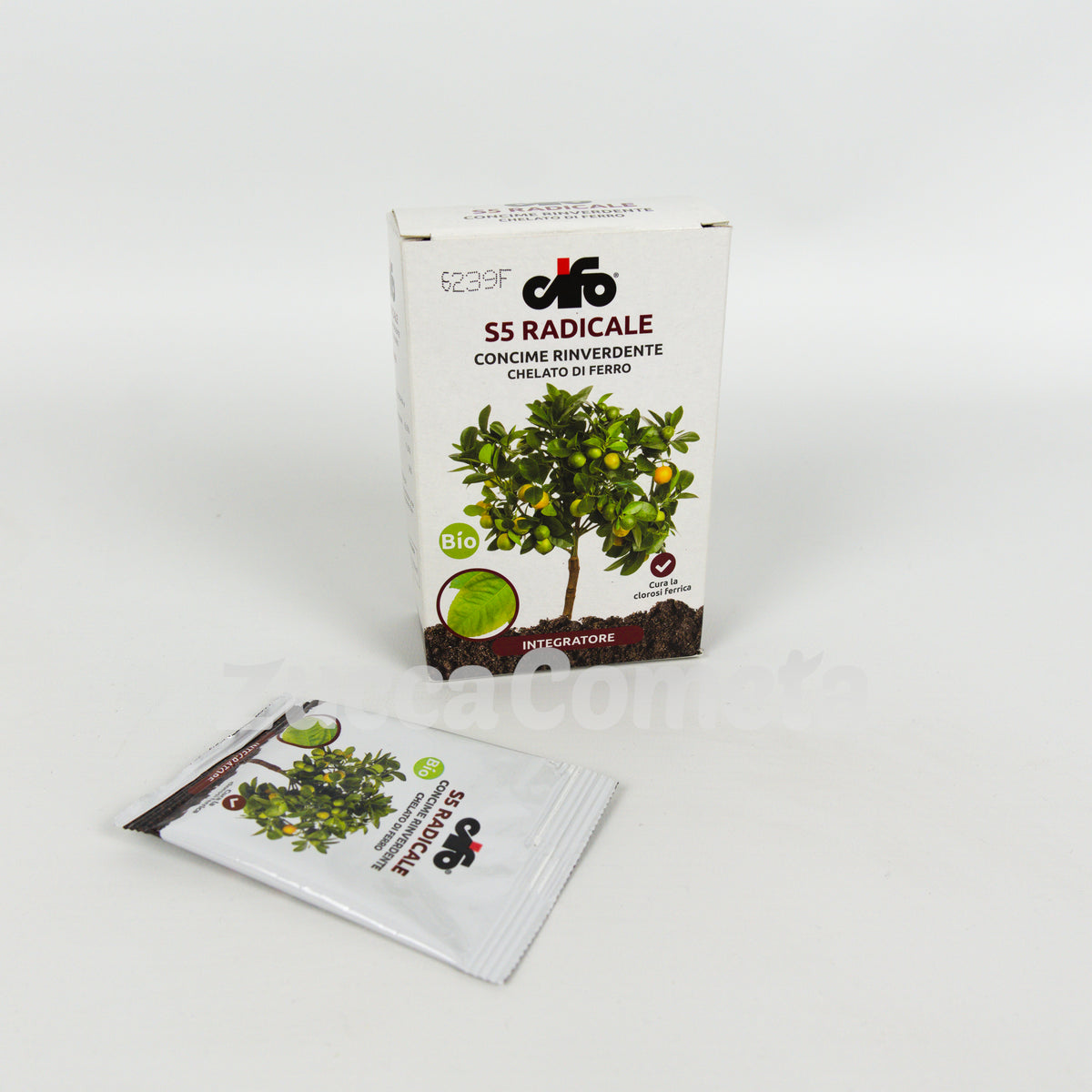 Concime Rinverdente Cifo S5 Con Ferro Chelato, 10 Bustine Da 10g, Per Piante Verdi