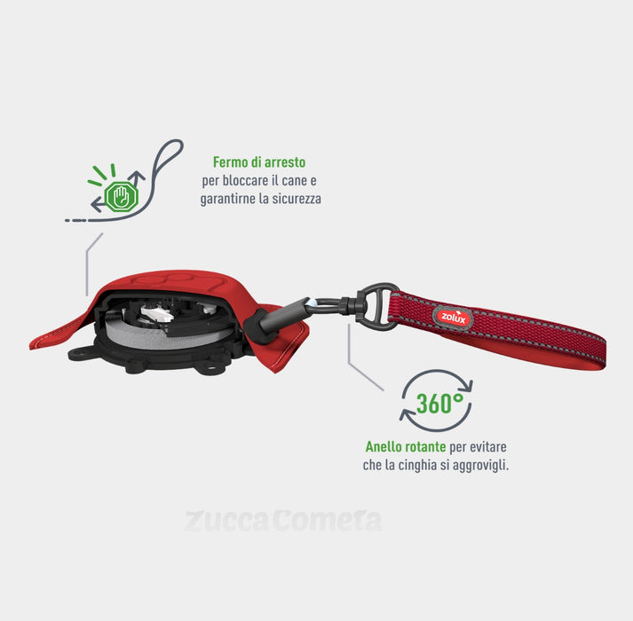 Easy Ride - pettorina per cani con arrotolatore guinzaglio incorporato - Zolux